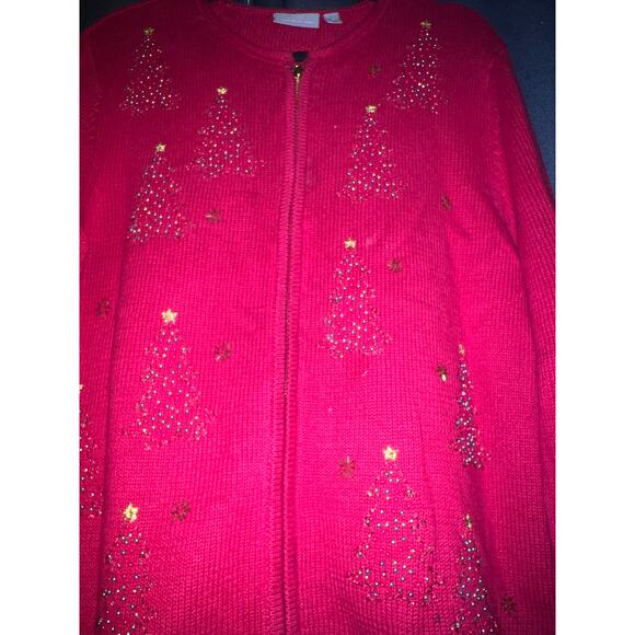 Ugly Christmas Sweater Xmas Cardigan Size Medium - Picture 2 of 4